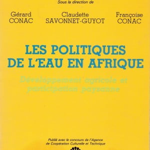 1985 POLITIQUE DE EAU AFRIQUE G CONAC (EDS) COUV